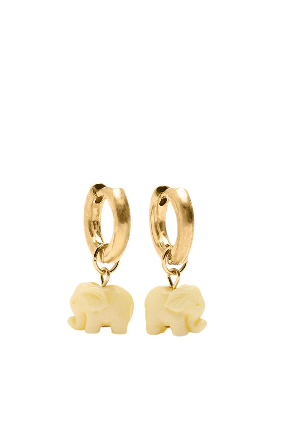 Серьги-кольца со слонами|Основной цвет:Золотой Женский Parfois Серьги-кольца со слонами (цвет ), артикул 239325 | Фото 1