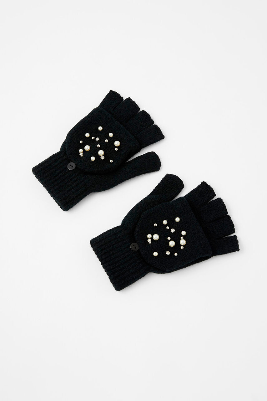Женский Accessorize Митенки с искусственным жемчугом и кристаллами (цвет ), артикул 992020 | Фото 2