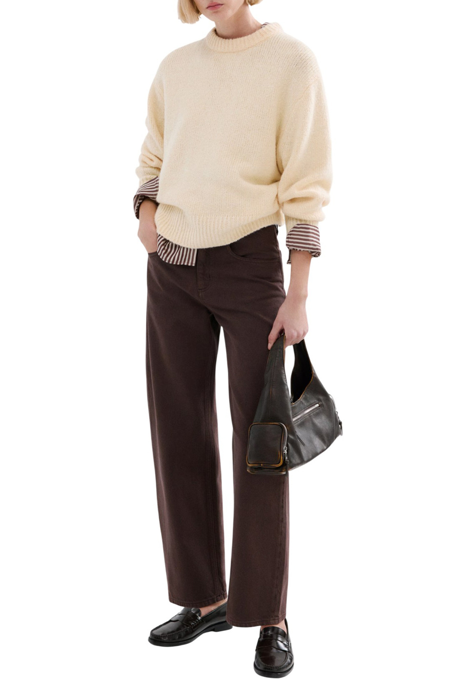 Женский Mango Джинсы BET из хлопка (цвет ), артикул 27913340 | Фото 2