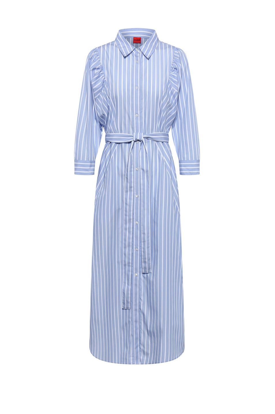 Женский HUGO Платье-рубашка в полоску с поясом (цвет ), артикул 50467569 | Фото 1