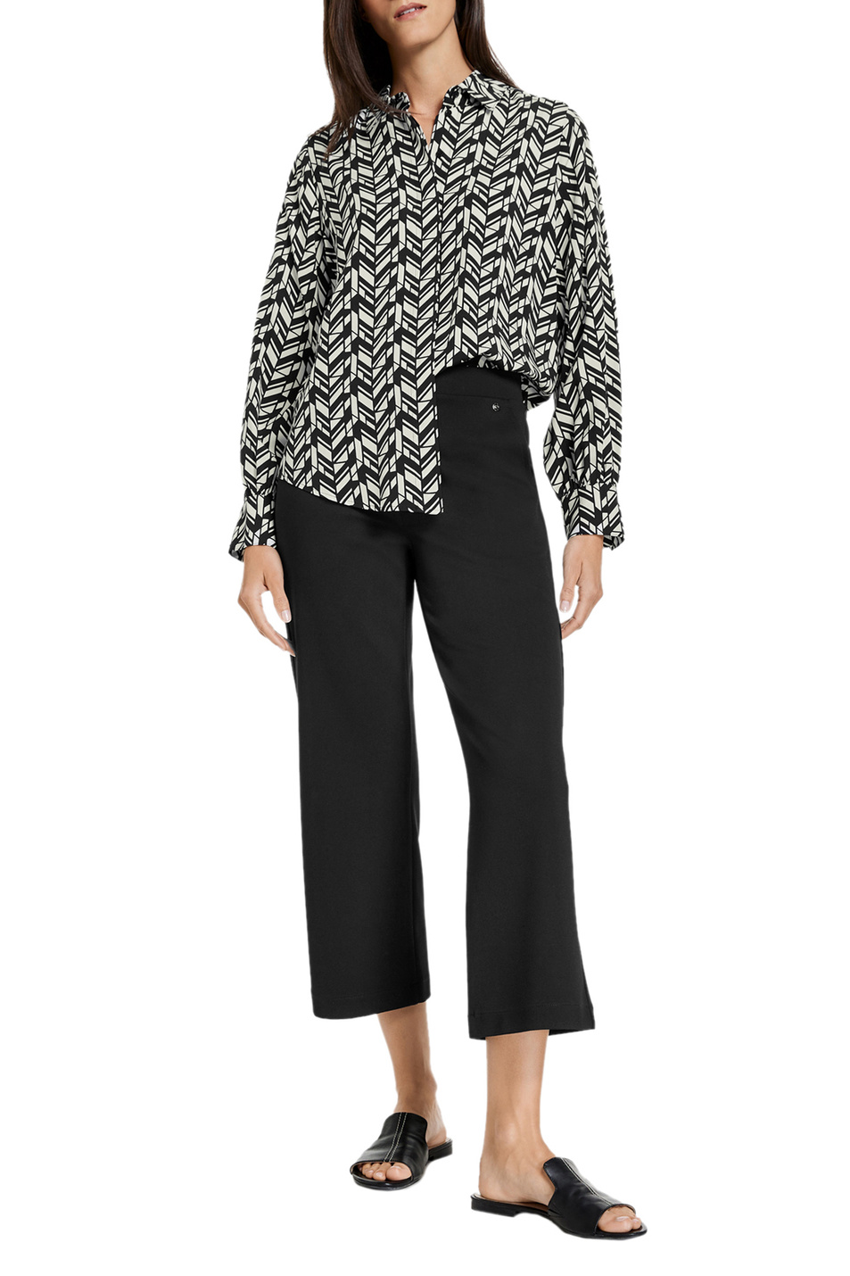 Женский Gerry Weber Брюки однотонные (цвет ), артикул 925001-66311-Culotte | Фото 3