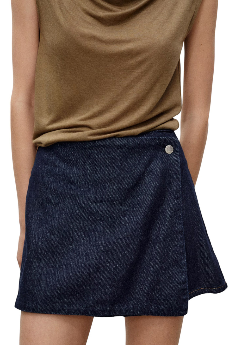 Женский Mango Шорты-юбка SKORT джинсовые (цвет ), артикул 87007186 | Фото 3