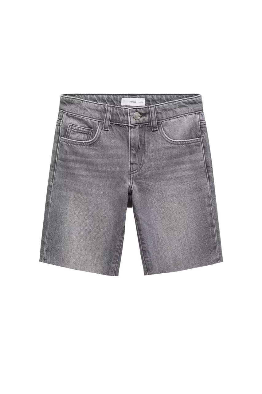 Шорты TIM джинсовые из натурального хлопка|Основной цвет:Серый|Артикул:67095998 | Фото 1