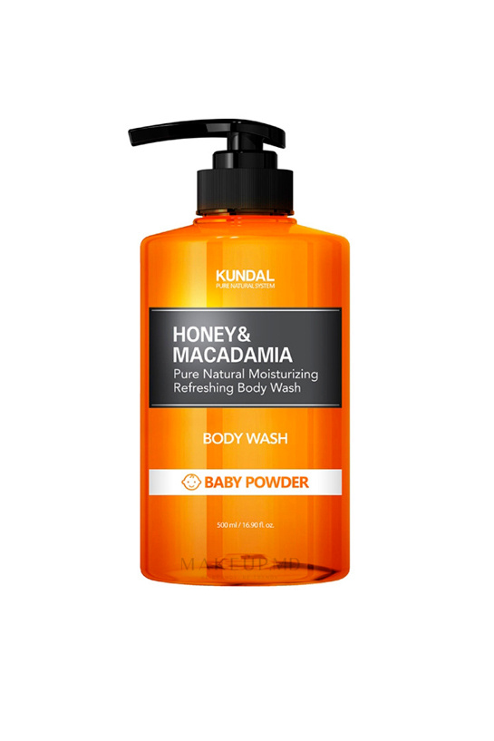 Не имеет пола KUNDAL Гель для душа HONEY & MACADAMIA Body Wash BABY POWDER, 500 мл (цвет ), артикул K8809568740180 | Фото 1