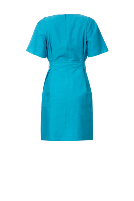 Платье CATULLO из смесового хлопка и льна|Основной цвет:Голубой|Артикул:52211321 | Фото 2