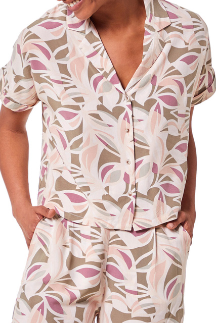 Рубашка ROMY с принтом|Основной цвет:Мультиколор|Артикул:6534509 | Фото 1