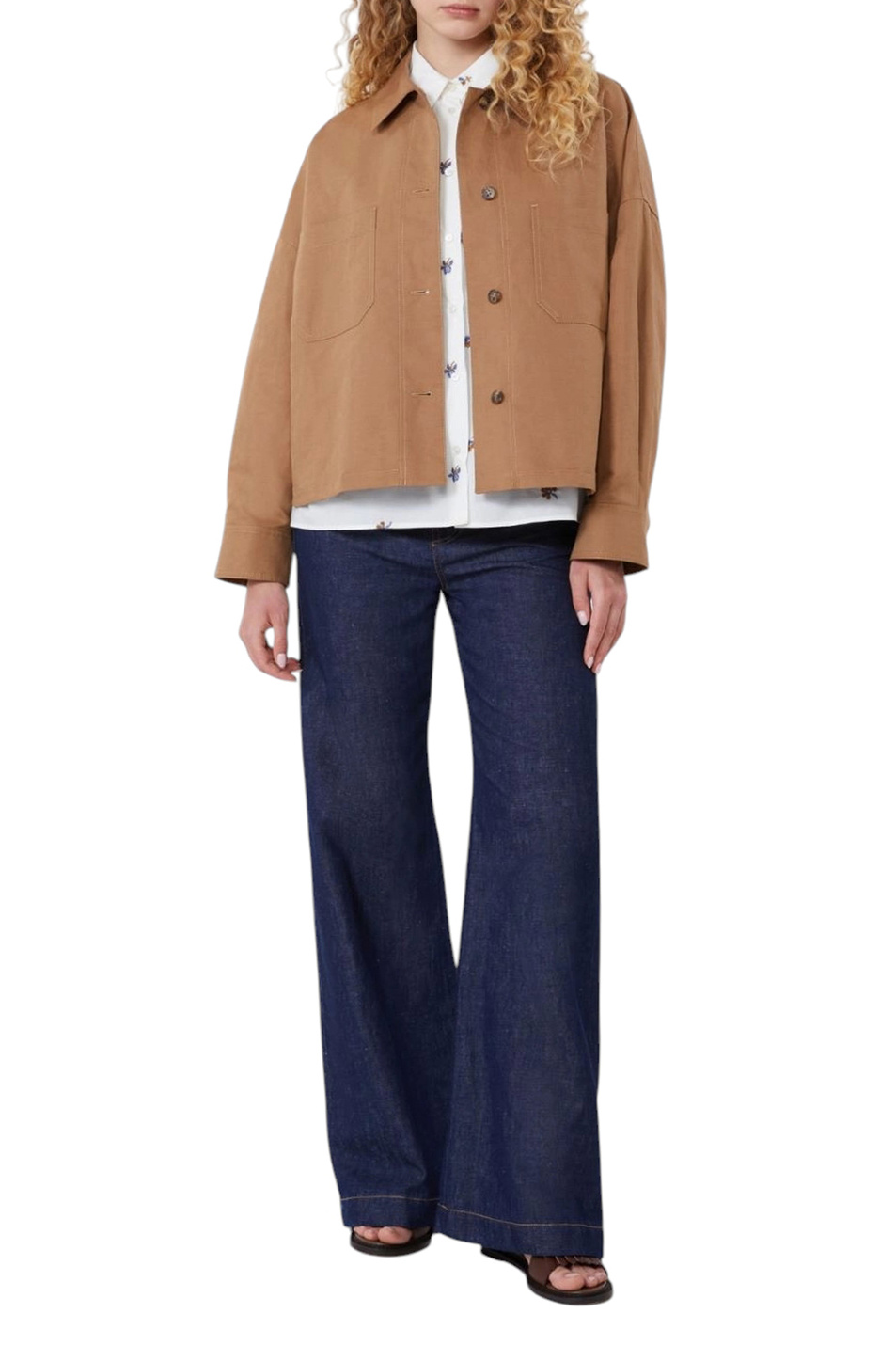 Женский Weekend Max Mara Джинсы LATINO из хлопка и льна (цвет ), артикул 2615181012 | Фото 2