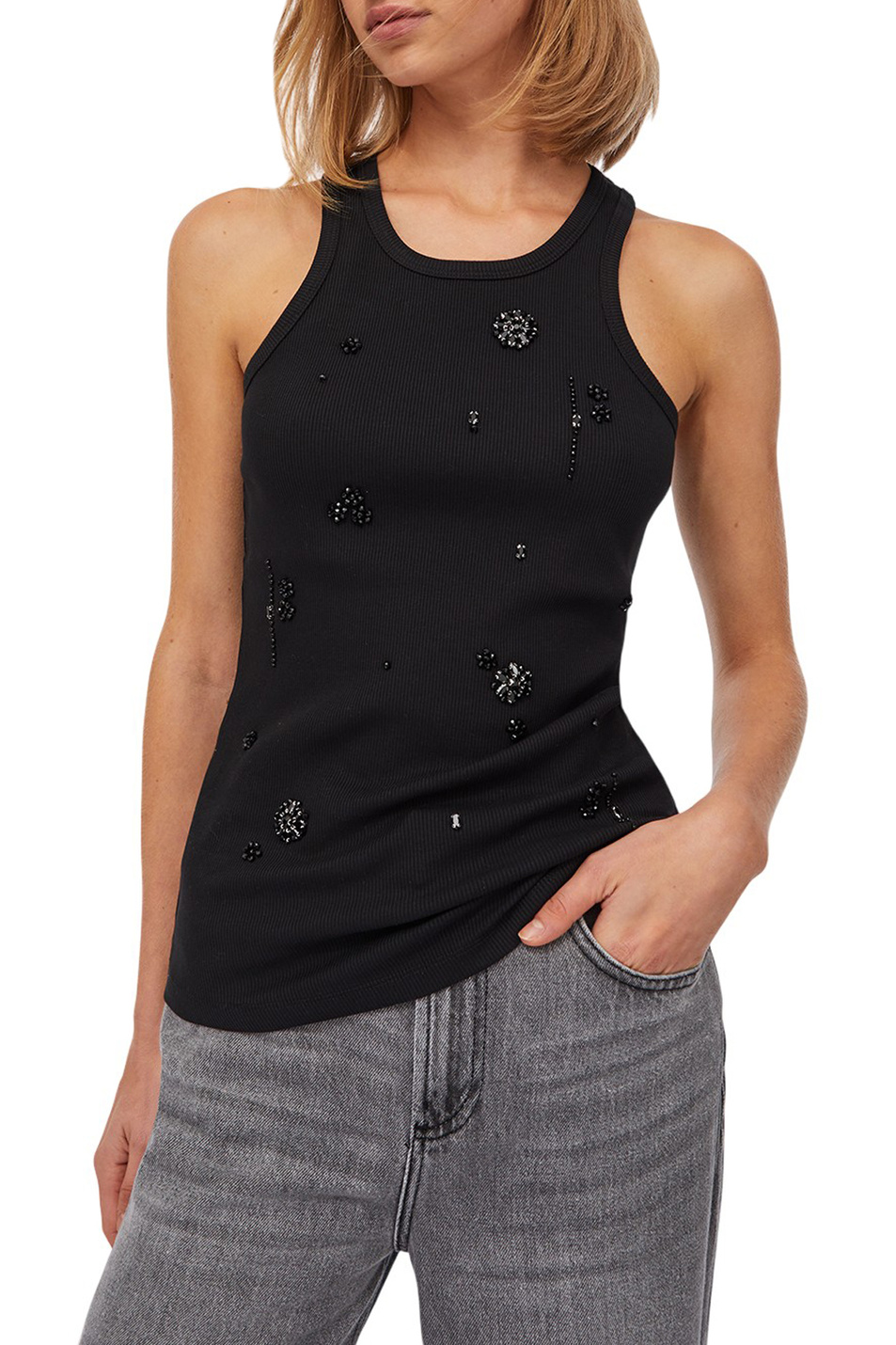 Женский Liu Jo Топ со стразами (цвет ), артикул MF5447J4822 | Фото 4