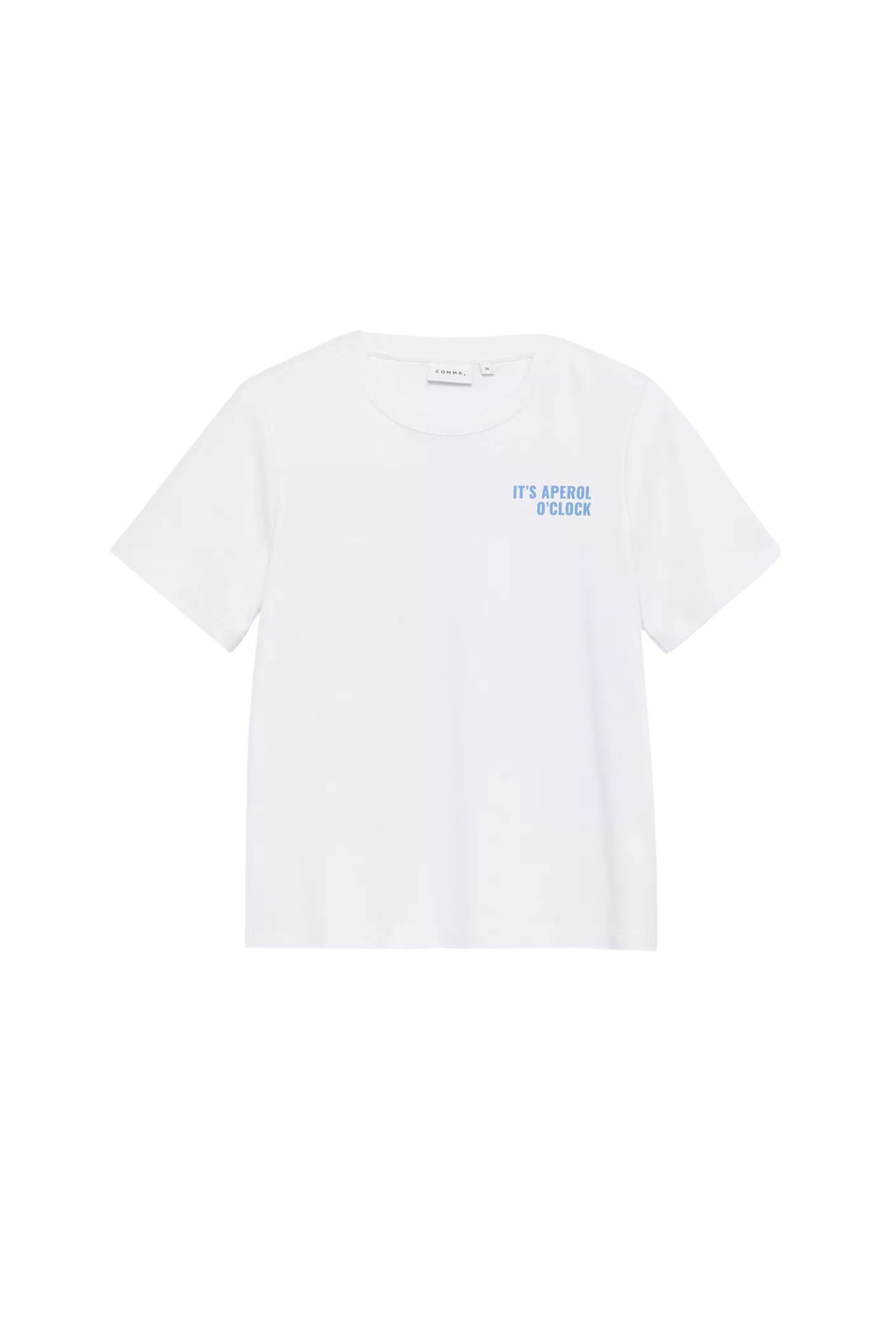 Женский Comma Футболка из хлопка с принтом (цвет ), артикул 2181590 | Фото 1