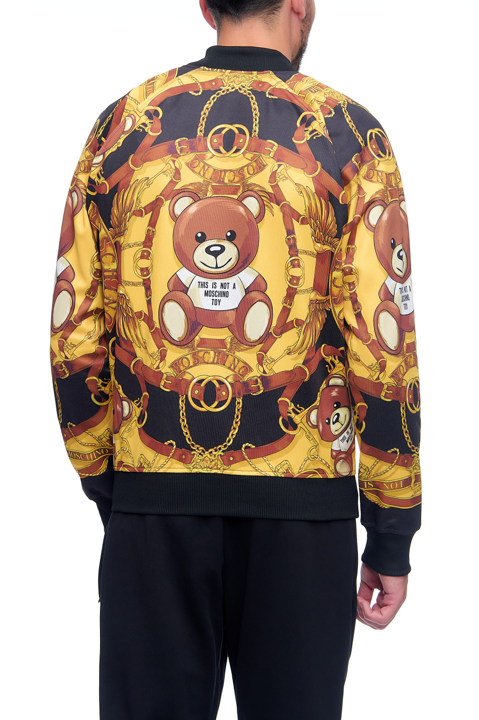 Мужской Moschino Толстовка на молнии без капюшона (цвет ), артикул J1705-5229 | Фото 5