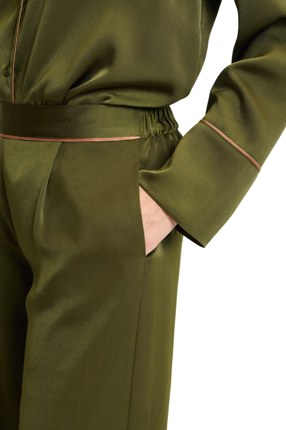 Женский Etam Брюки ERIKE из атласа (цвет ), артикул 6555704 | Фото 4