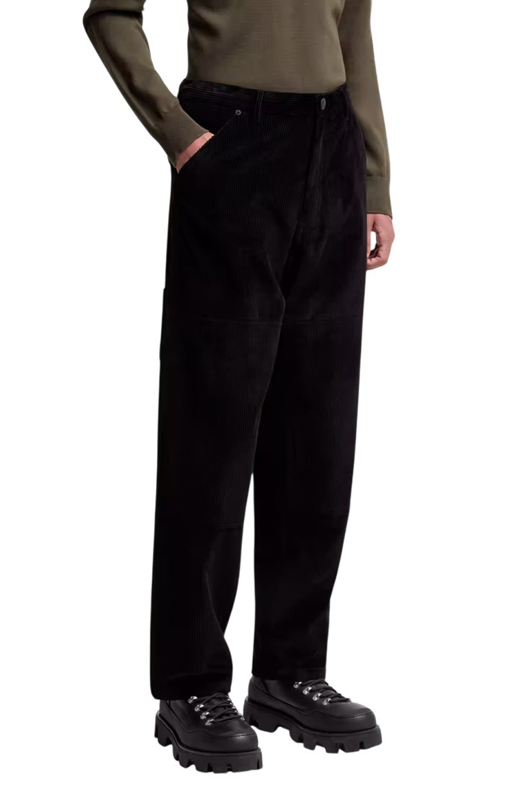 Брюки штроксовые|Основной цвет:Черный Мужской Moncler Брюки штроксовые (цвет ), артикул K20912A00023-549UU | Фото 3