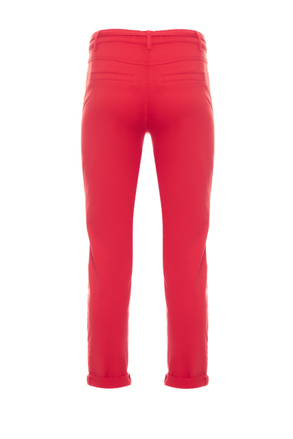 Однотонные брюки из эластичного хлопка|Основной цвет:Красный|Артикул:925007-67712-Chino | Фото 2