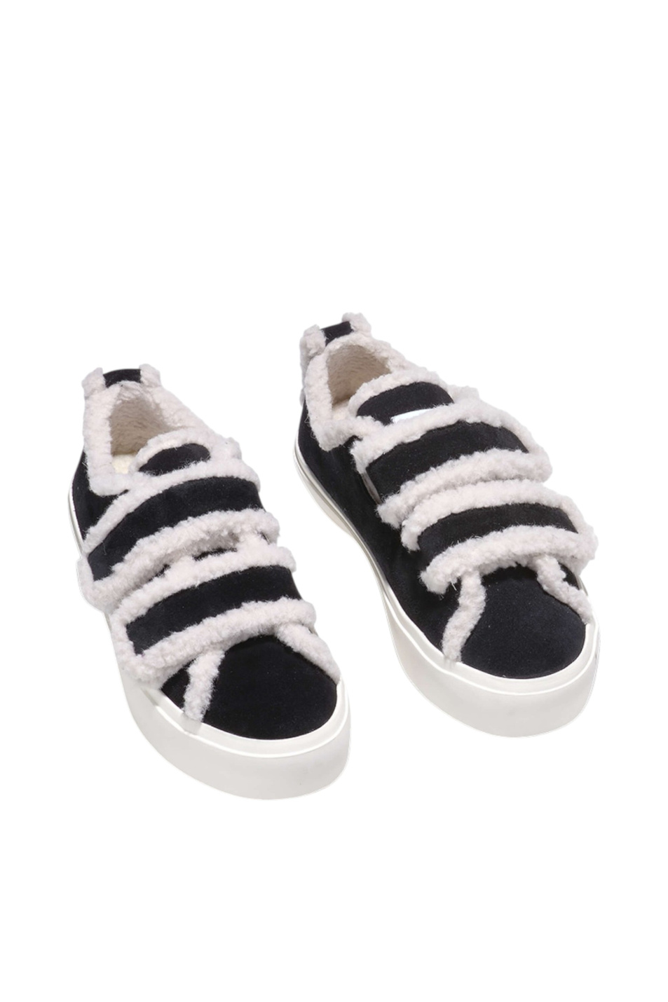 Женский Inuikii Кеды SHEARLING LOW VELCRO с натуральным мехом (цвет ), артикул 1001.001.0231 | Фото 2