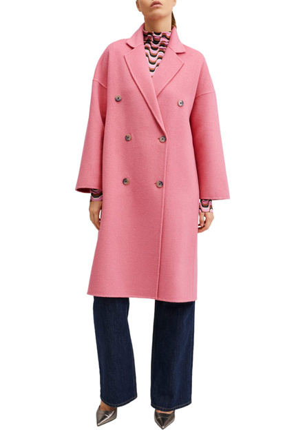 Пальто PICAROL из смесовой шерсти|Основной цвет:Розовый|Артикул:27042878 | Фото 2