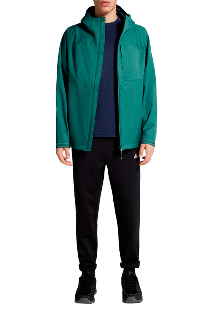 Куртка с карманами на молнии и капюшоном|Основной цвет:Бирюзовый|Артикул:0955532 | Фото 2