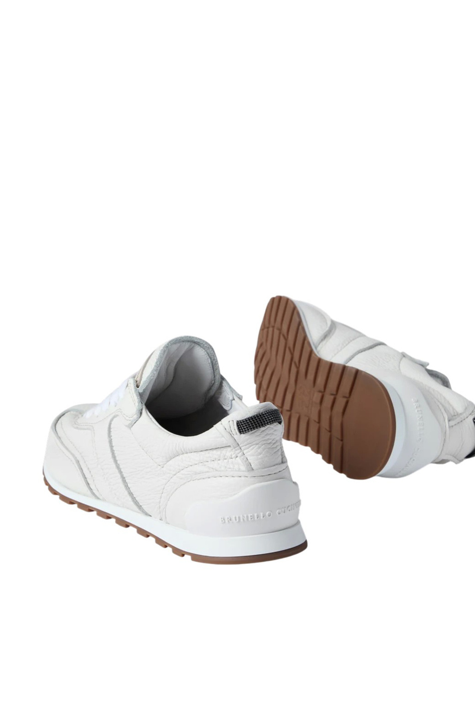 Женский Brunello Cucinelli Кроссовки из натуральной кожи (цвет ), артикул MZDKG3235 | Фото 4