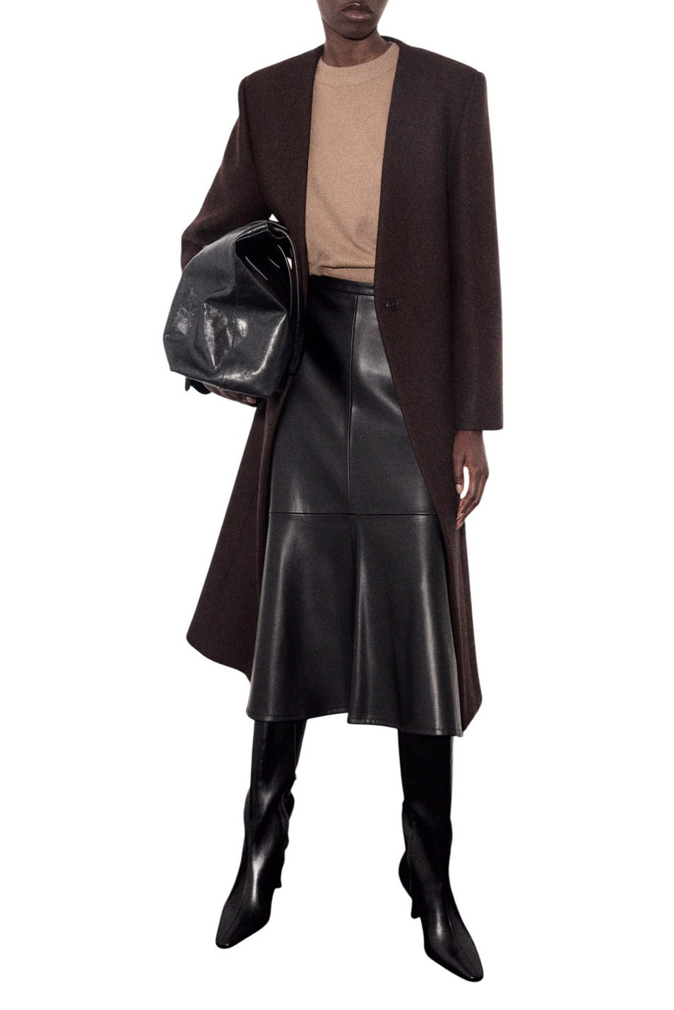 Джемпер MARIANO с круглым вырезом|Основной цвет:Коричневый Женский Mango Джемпер MARIANO с круглым вырезом (цвет ), артикул 17007790 | Фото 2