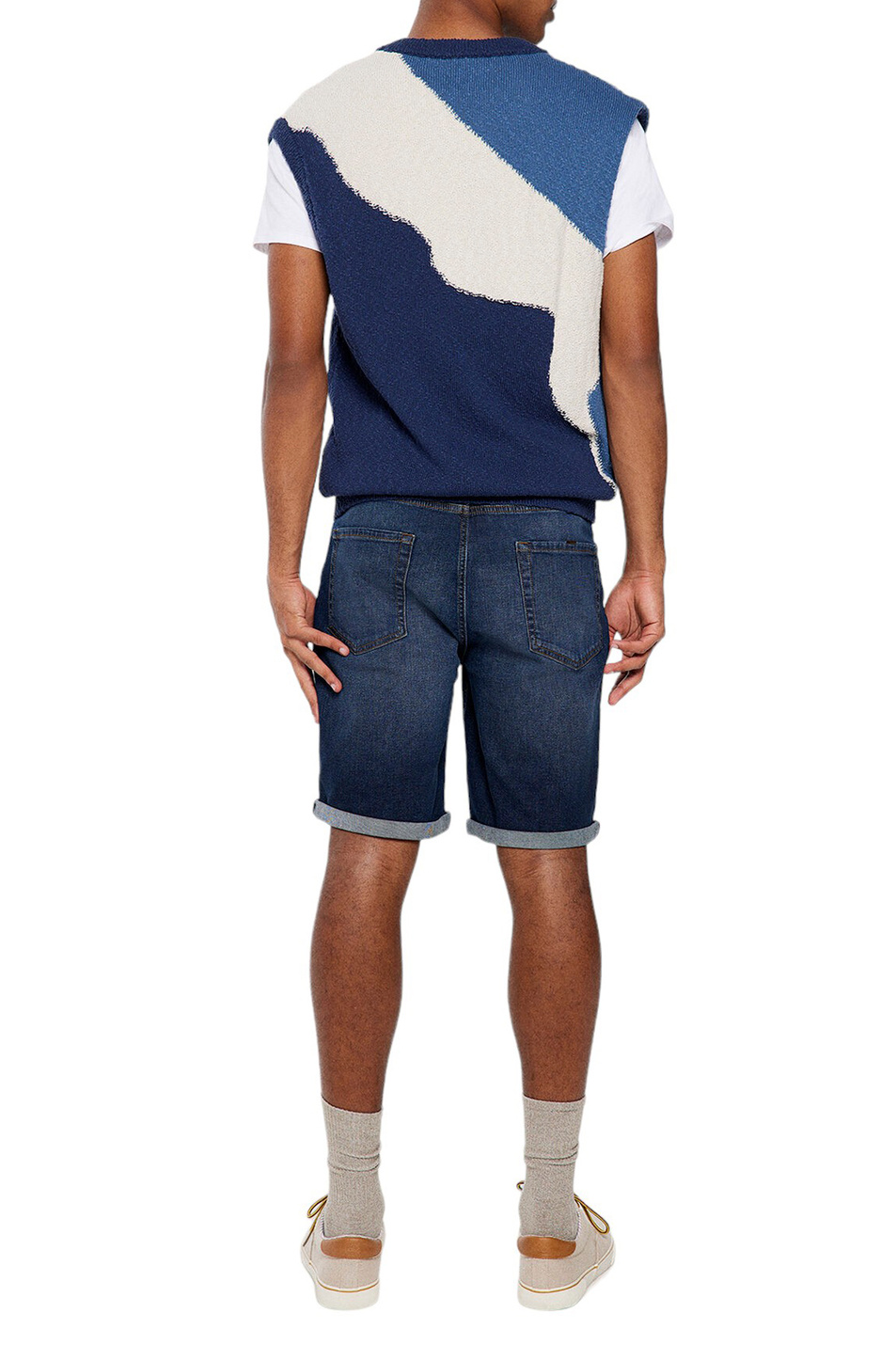 Мужской Springfield Шорты джинсовые из эластичного хлопка (цвет ), артикул 0017533 | Фото 3