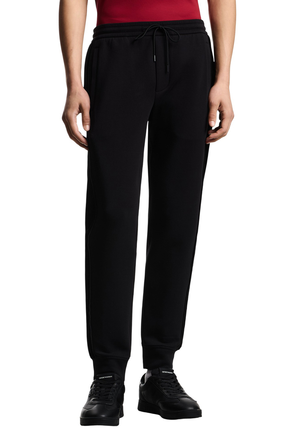 Брюки-джоггеры однотонные|Основной цвет:Черный Мужской Emporio Armani Брюки-джоггеры однотонные (цвет ), артикул EM005007-AF10013 | Фото 3