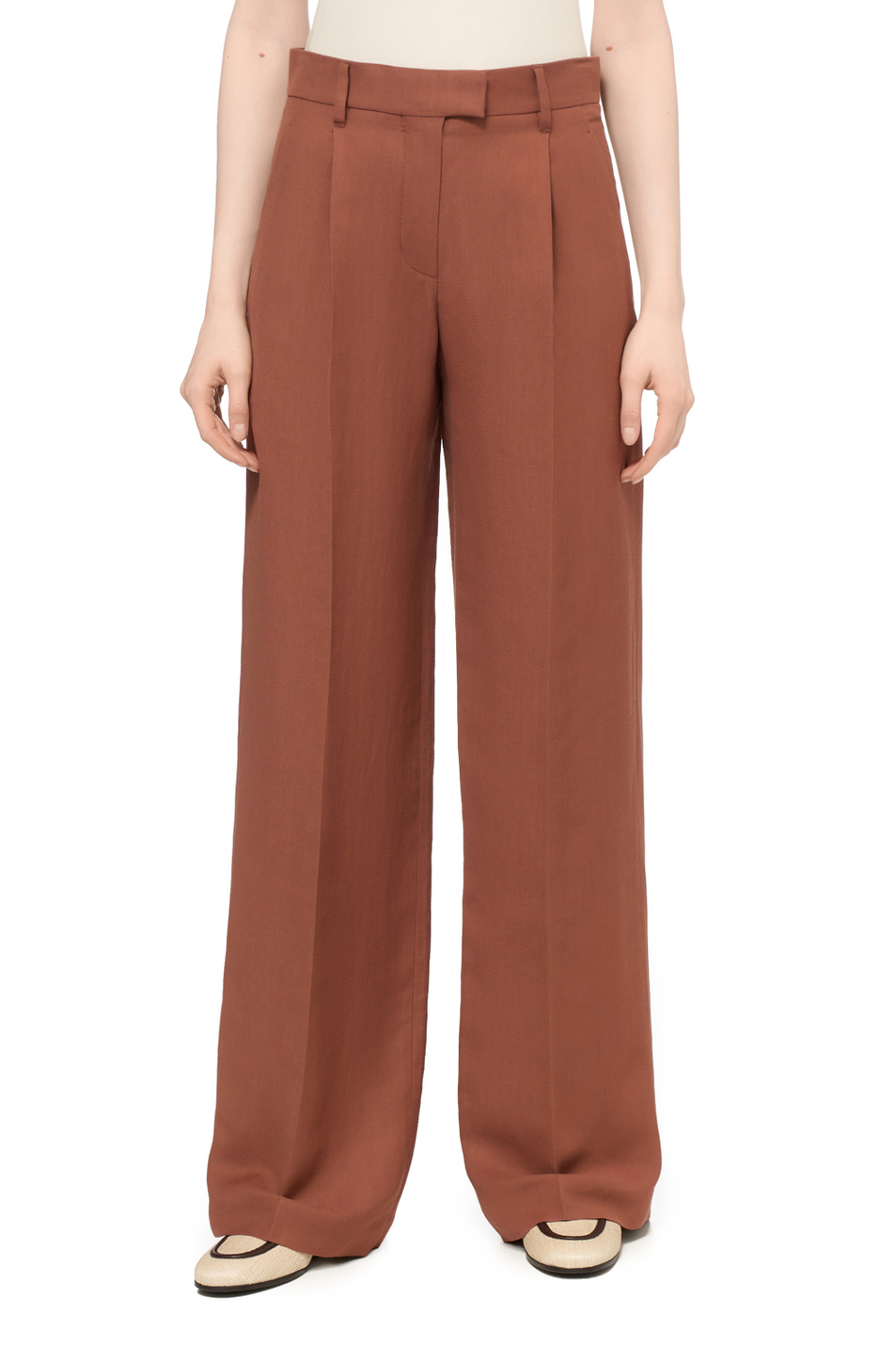 Женский Brunello Cucinelli Брюки однотонные (цвет ), артикул MH126P8884 | Фото 4