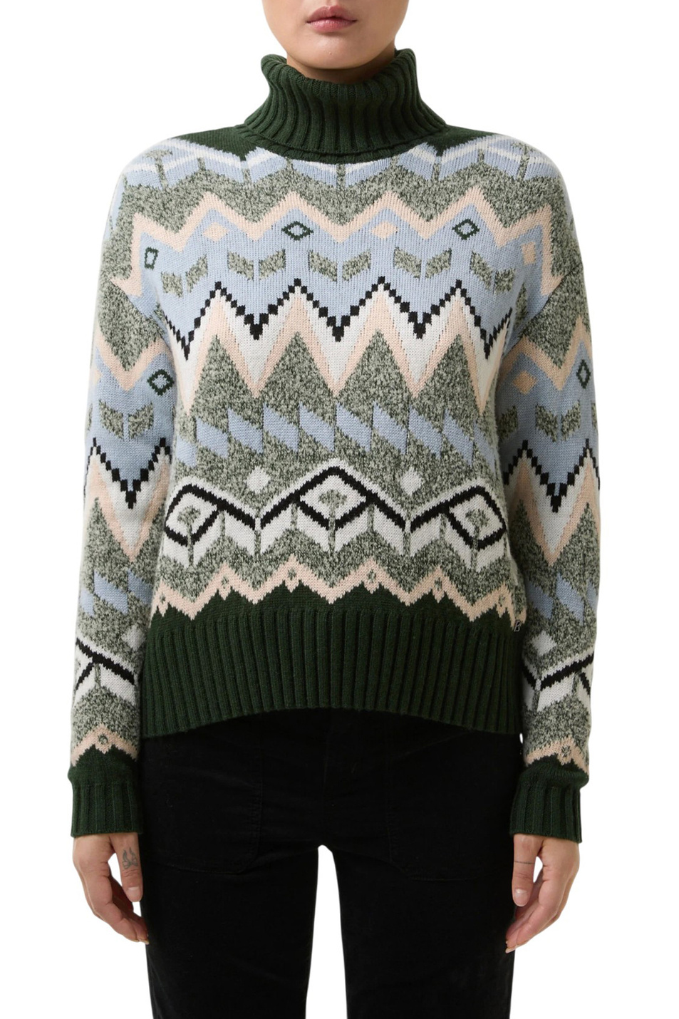 Свитер RAEGAN из смесовой шерсти|Основной цвет:Разноцветный Женский Bogner Свитер RAEGAN из смесовой шерсти (цвет ), артикул 86935256 | Фото 4