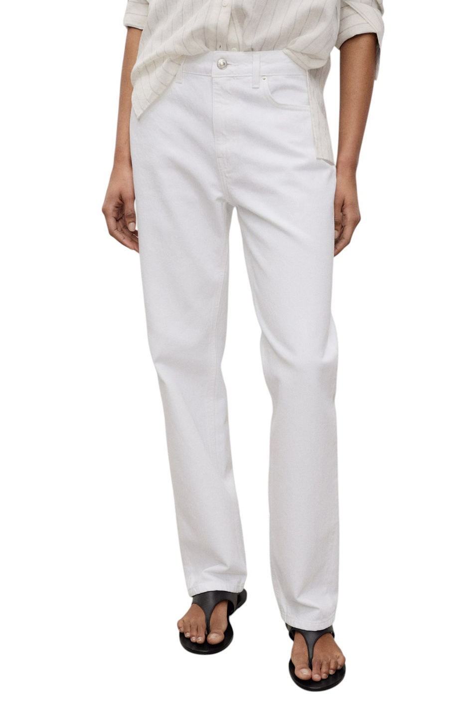 Женский Mango Джинсы BLANCA из хлопка (цвет ), артикул 87056368 | Фото 3