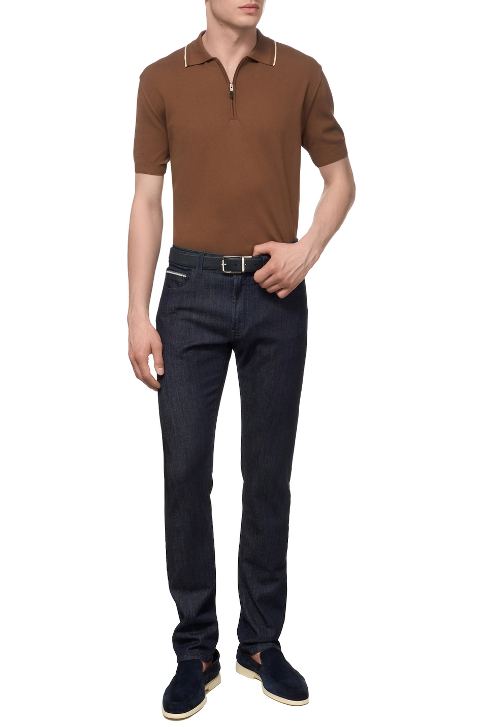 Мужской Canali Поло из натурального хлопка (цвет ), артикул C1165MK02460 | Фото 3