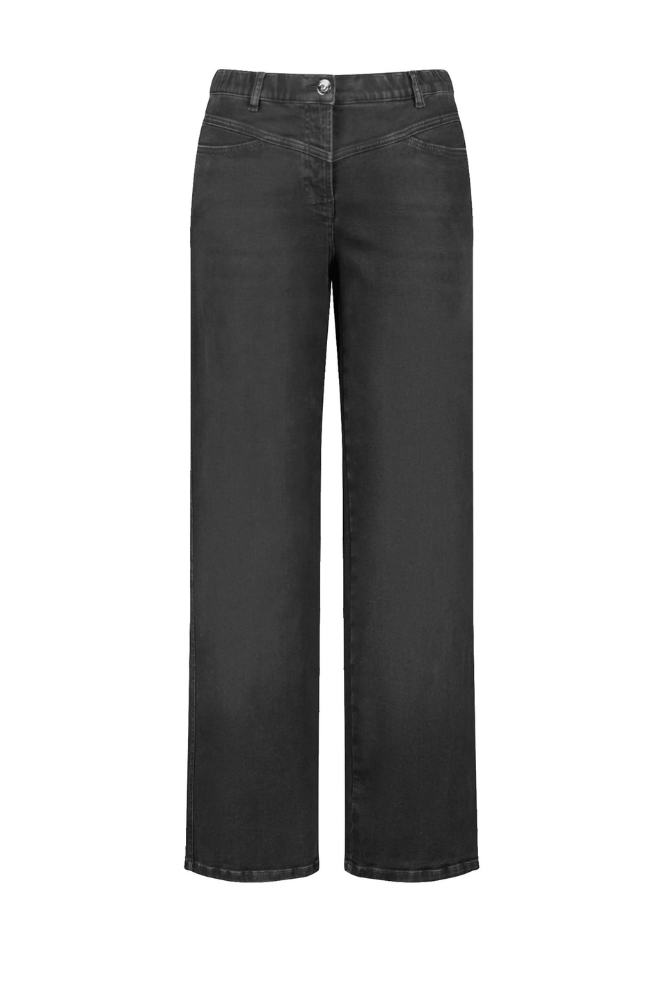 Джинсы широкого кроя|Основной цвет:Черный Женский Samoon Джинсы широкого кроя (цвет ), артикул 620601-21103 | Фото 1