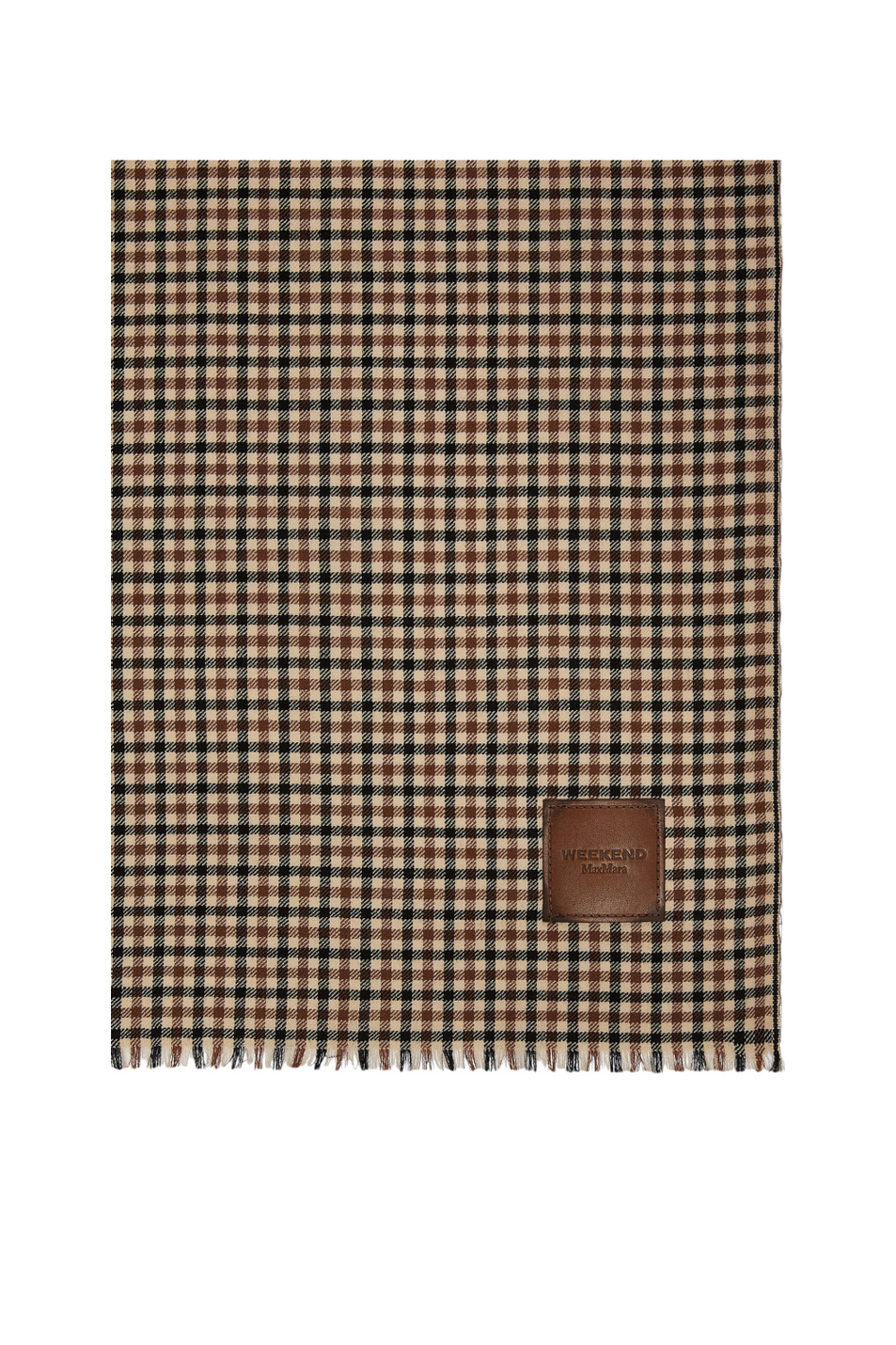 Женский Weekend Max Mara Палантин QUANTUM из шерсти в клетку (цвет ), артикул 2625546045 | Фото 1