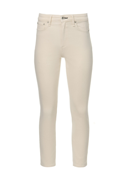 Укороченные джинсы NINA HIGH-RISE ANKLE CIGARETTE|Основной цвет:Кремовый|Артикул:WDD22H2647CTEC | Фото 1