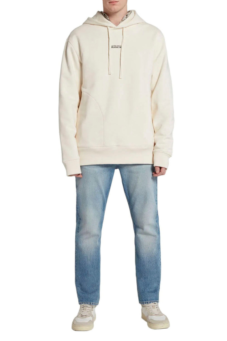 Мужской 7 for all Mankind Толстовка HOODIE из натурального хлопка (цвет ), артикул JSGM354ODW | Фото 2
