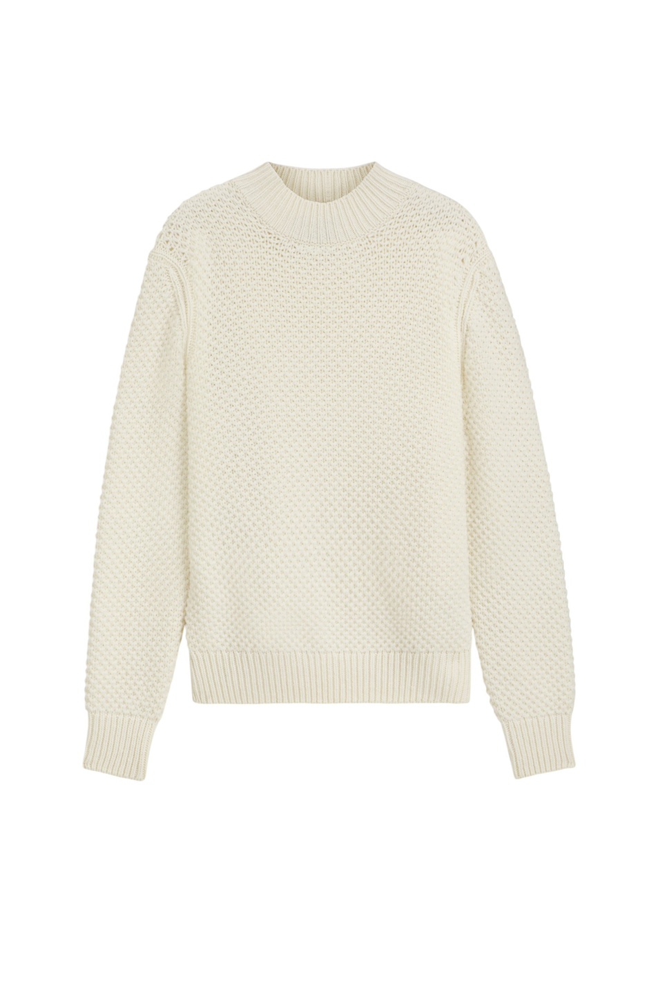 Свитер Heletto из шерсти|Основной цвет:Кремовый Мужской BOSS Свитер Heletto из шерсти (цвет ), артикул 50550008 | Фото 1