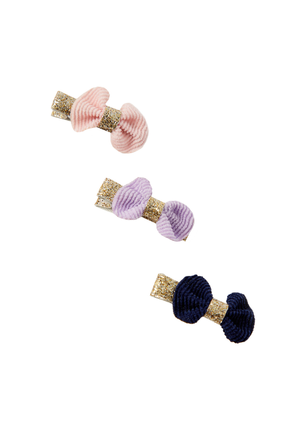 Девочкам Accessorize Набор заколок с блестками Mini bow (цвет ), артикул 283035 | Фото 2
