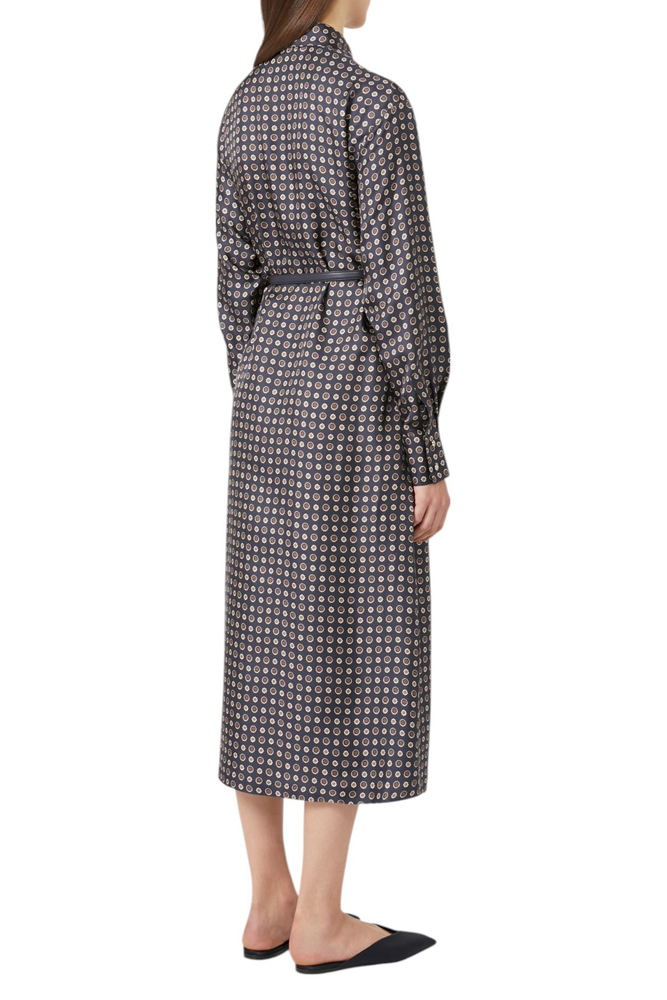 Женский Max Mara Платье MISTER из шелка с ремнем (цвет ), артикул 2526226101 | Фото 4