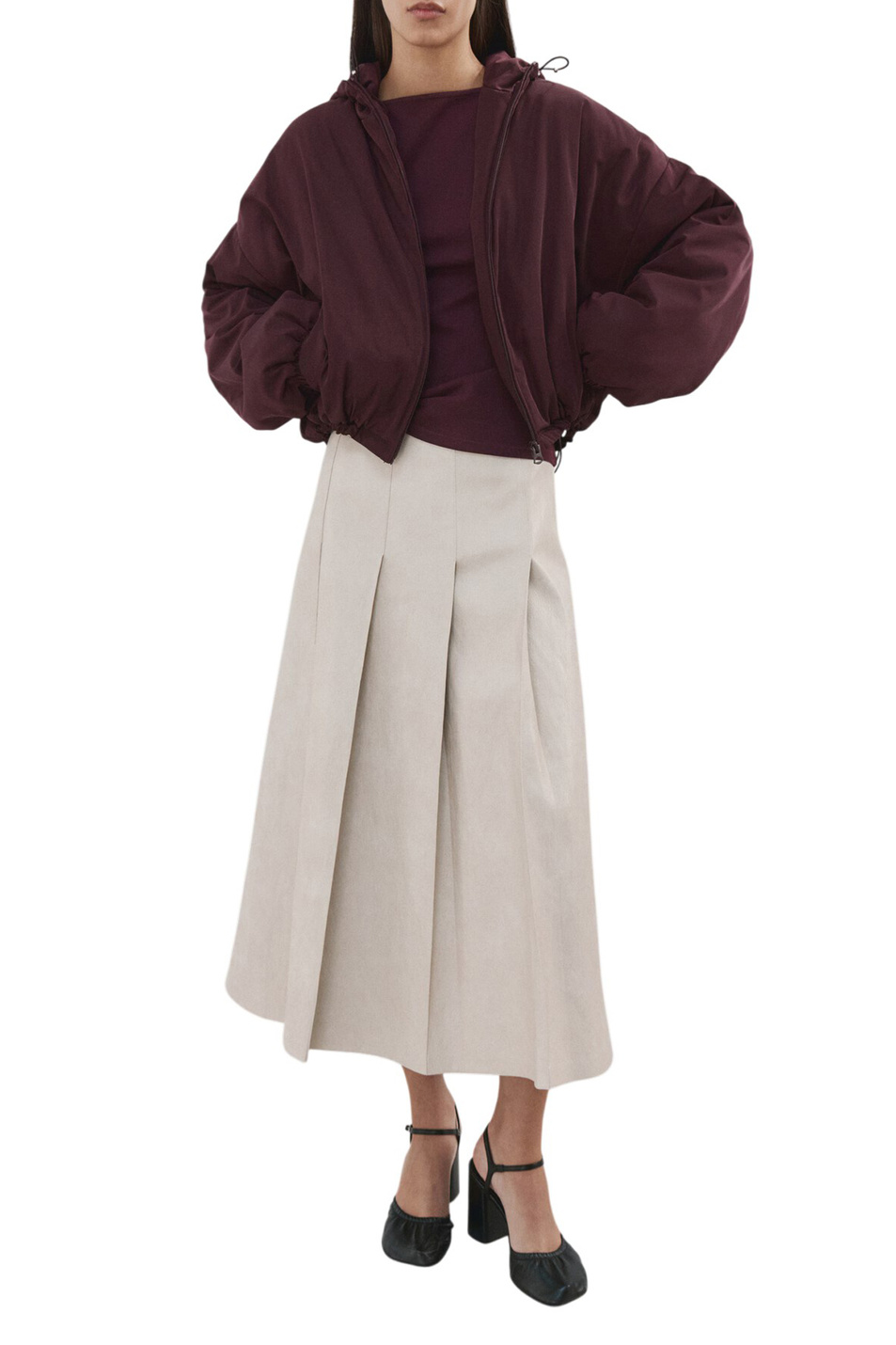 Женский Mango Топ TECLI однотонный (цвет ), артикул 27095822 | Фото 2