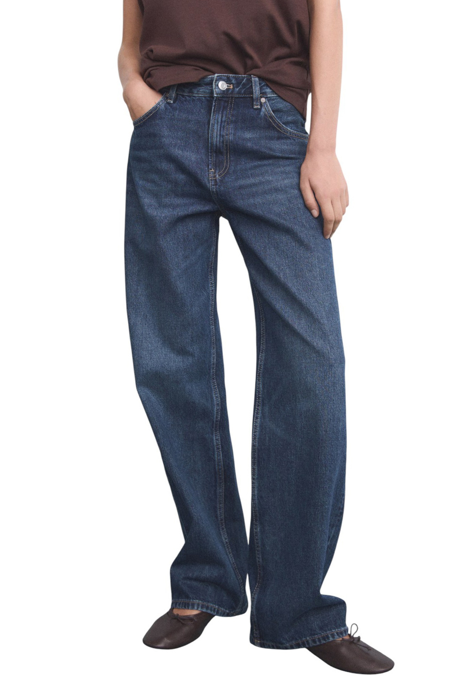 Женский Mango Джинсы MIAMI из хлопка (цвет ), артикул 17024104 | Фото 3