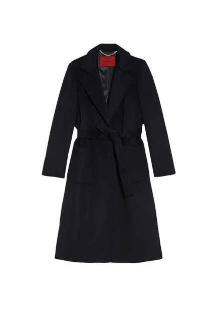 Пальто RUNAWAY из шерсти с поясом|Основной цвет:Черный|Артикул:40149722 | Фото 1