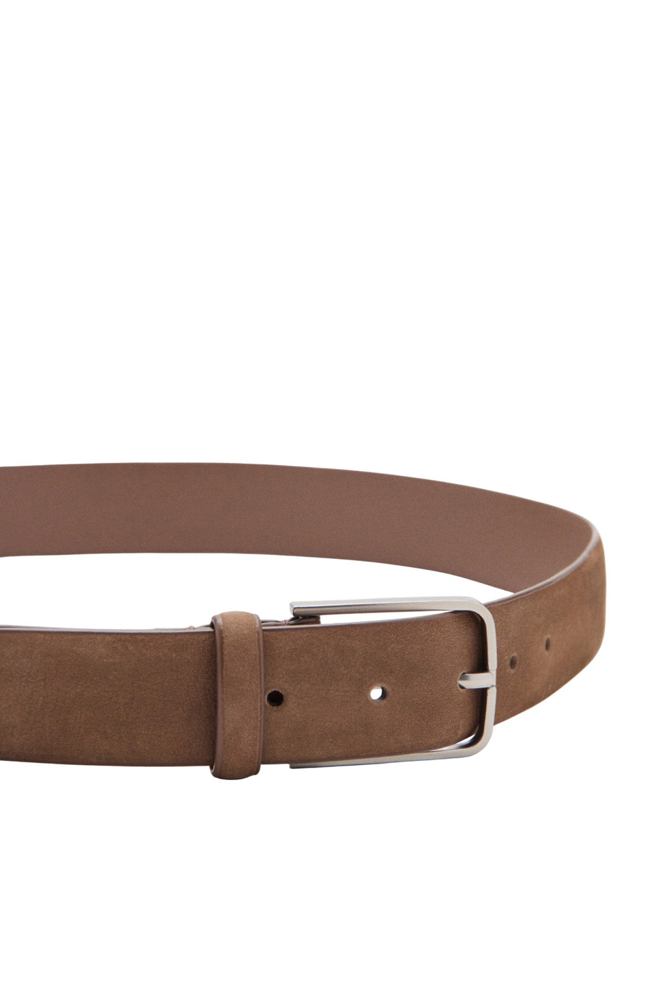 Ремень NOBUBELT из натуральной замши|Основной цвет:Бежевый Мужской Mango Man Ремень NOBUBELT из натуральной замши (цвет ), артикул 27031247 | Фото 3