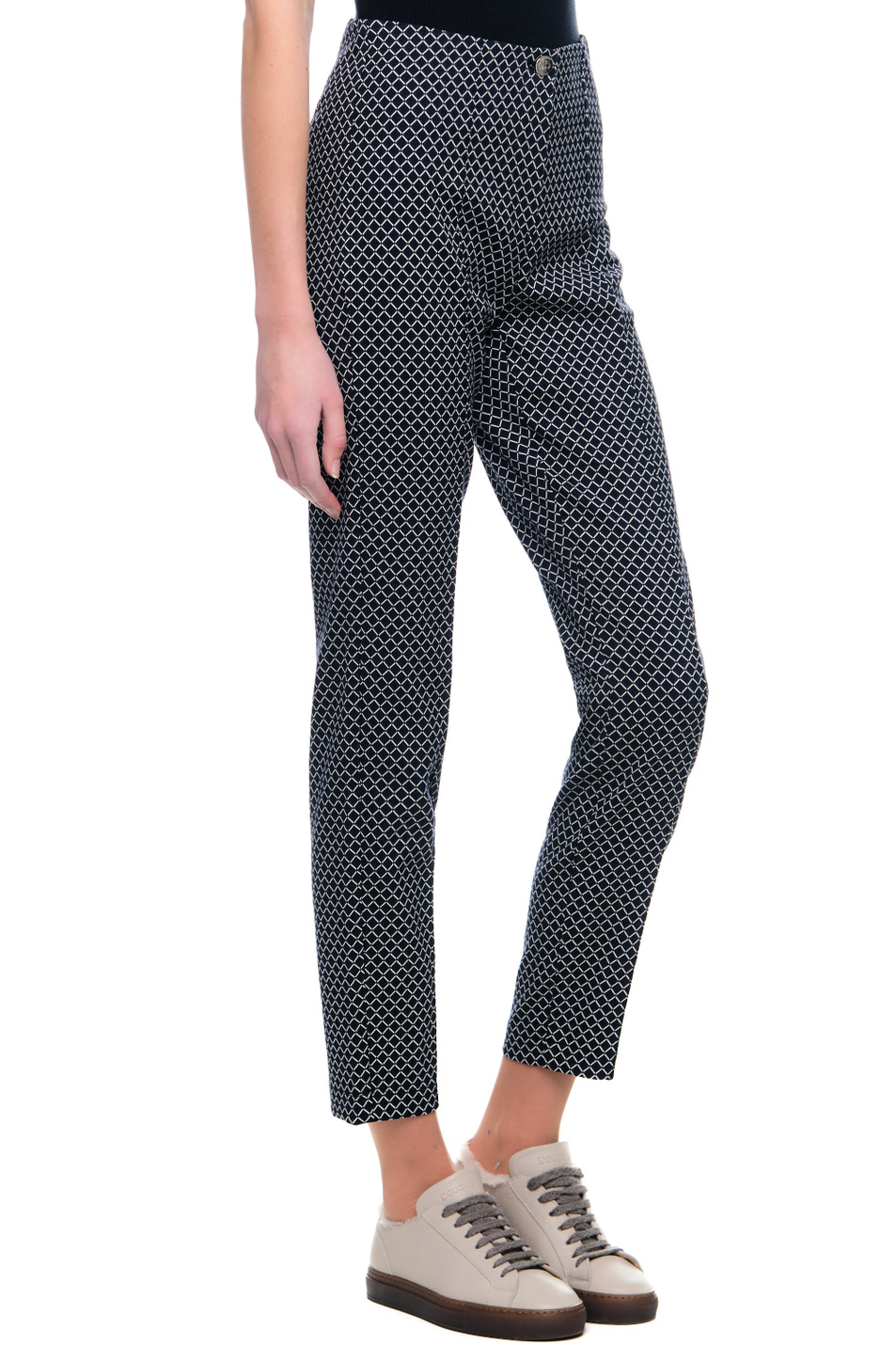 Женский Gerry Weber Брюки из смесового хлопка с принтом (цвет ), артикул 822015-66602-Slim Fit | Фото 5