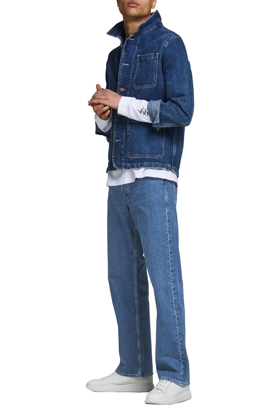 Jack & Jones Прямые джинсы из натурального хлопка (цвет ), артикул 12198634 | Фото 2