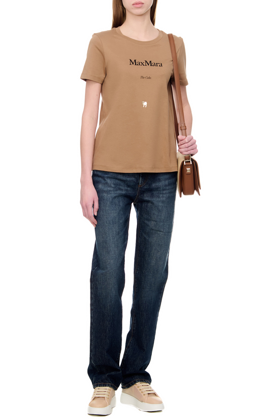 Женский Max Mara Футболка GILBERT из натурального хлопка (цвет ), артикул 2399710331 | Фото 3