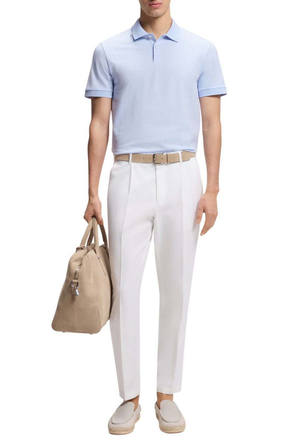 Мужской BOSS Поло Parlay из хлопка (цвет ), артикул 50555172 | Фото 2