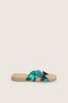 Women'secret Сандалии на плоской подошве с декоративным узлом (Синий цвет), артикул 5167949 | Фото 4