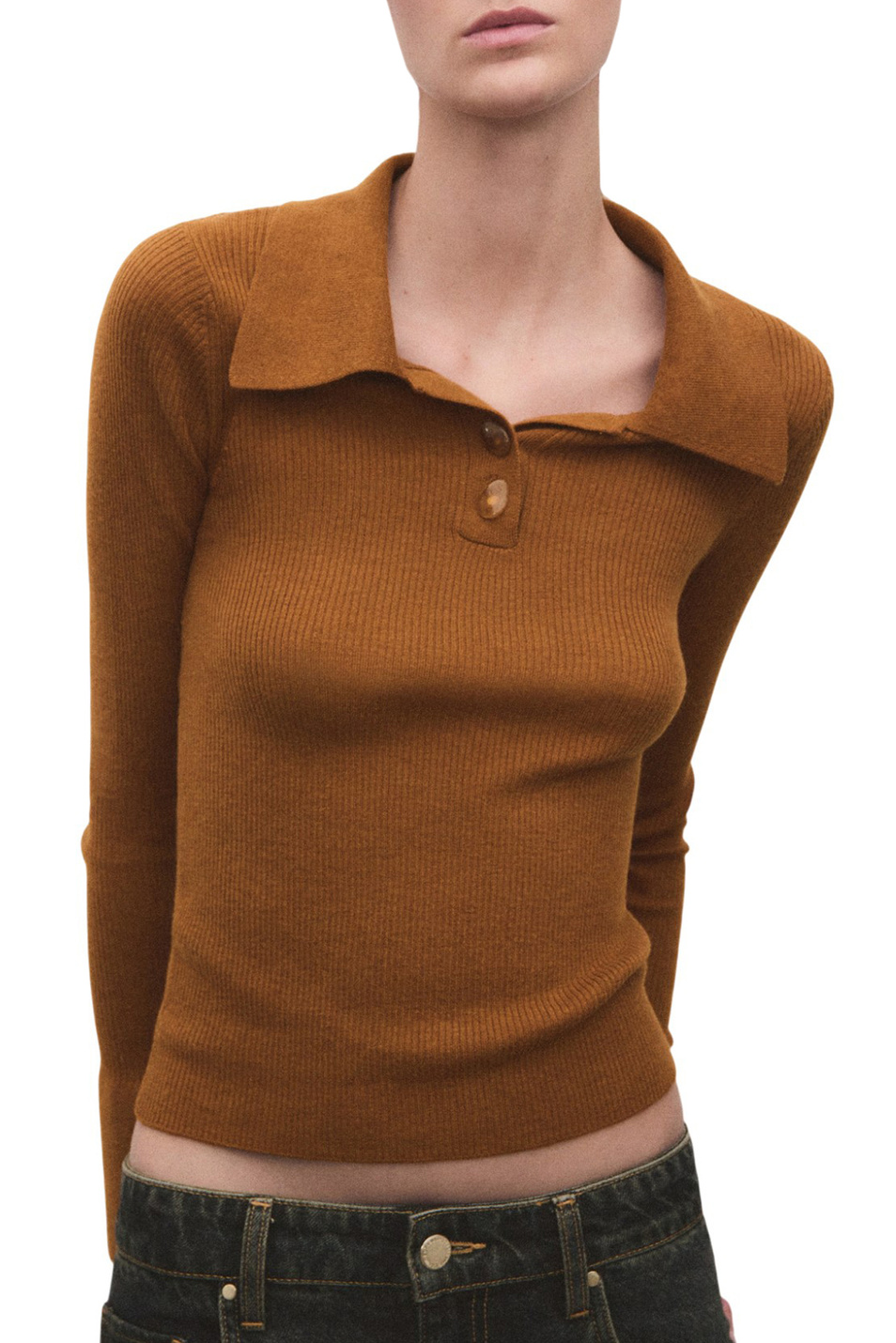 Женский Mango Джемпер-поло YEMA (цвет ), артикул 27011277 | Фото 3