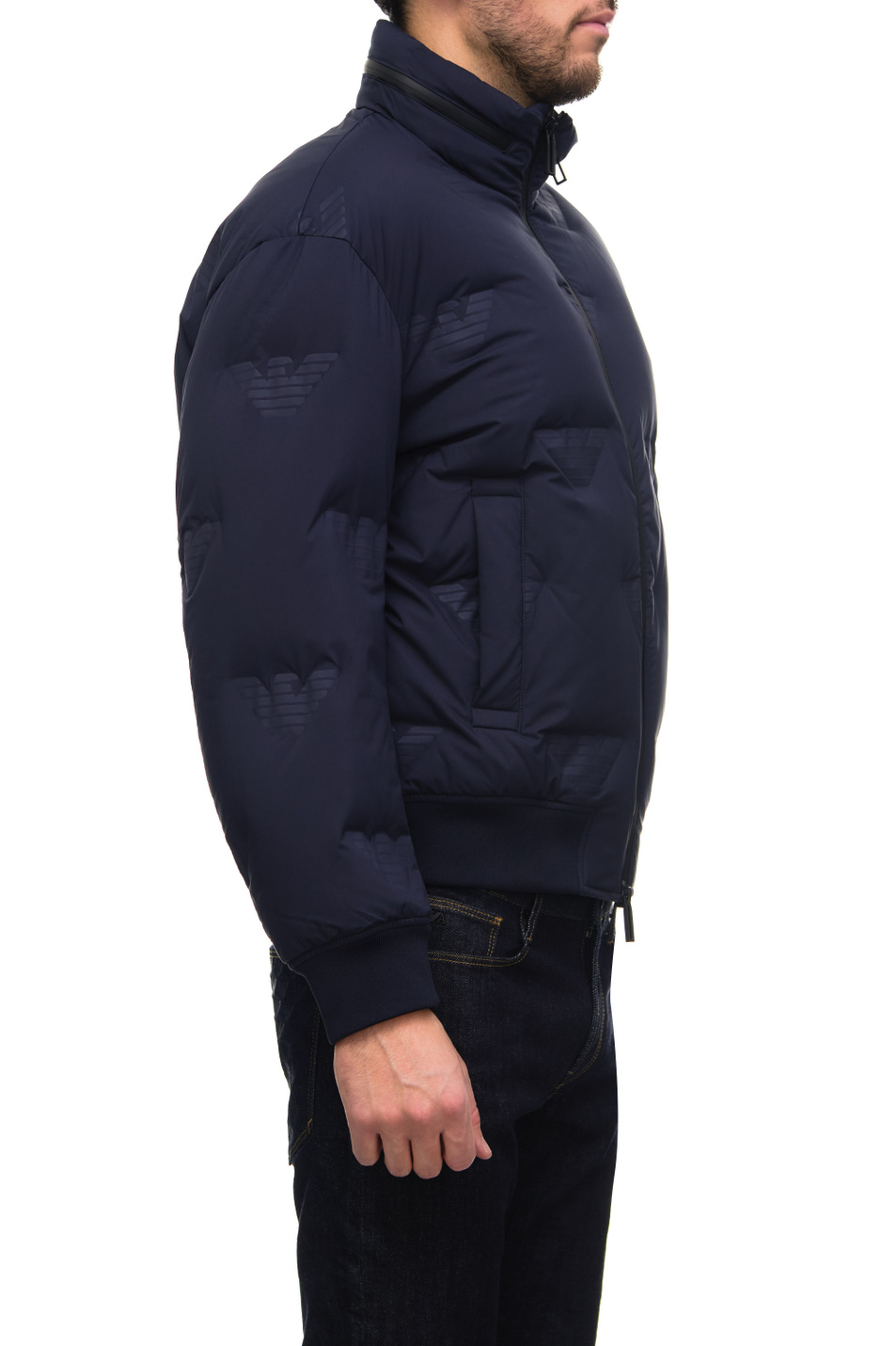 Мужской Emporio Armani Куртка на молнии с тисненым логотипом (цвет ), артикул 6L1BP4-1NNDZ | Фото 4