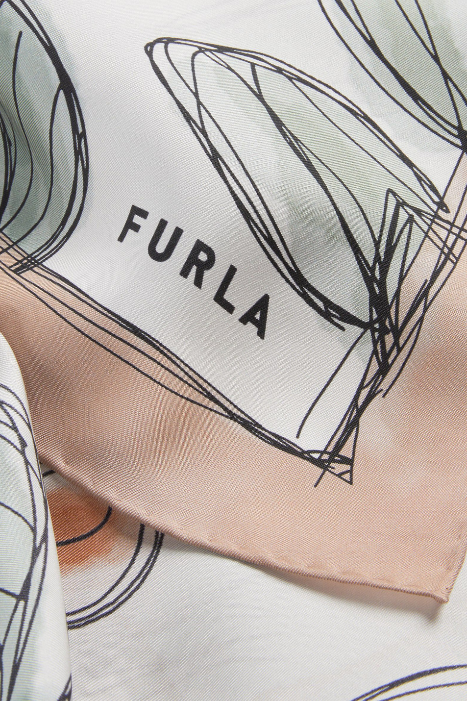 Женский Furla Платок TORTONA из шелка с принтом (цвет ), артикул WT00021-BX3591 | Фото 3