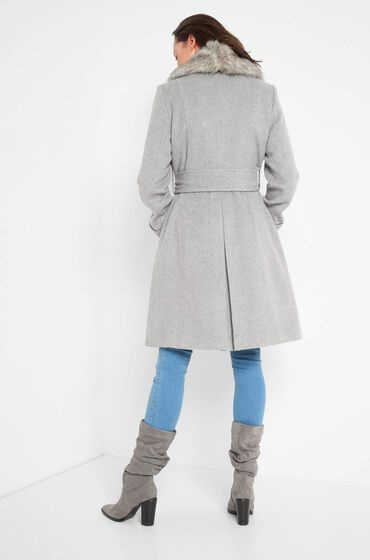 Orsay Пальто из смесовой шерсти со съемным искусственным мехом на воротнике (цвет ), артикул 830244 | Фото 4