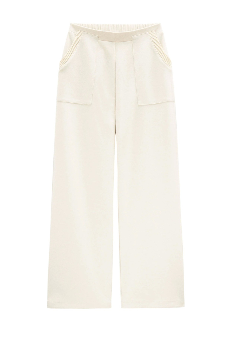 Брюки из смесового хлопка|Основной цвет:Кремовый Женский Parfois Брюки из смесового хлопка (цвет ), артикул 240327 | Фото 1