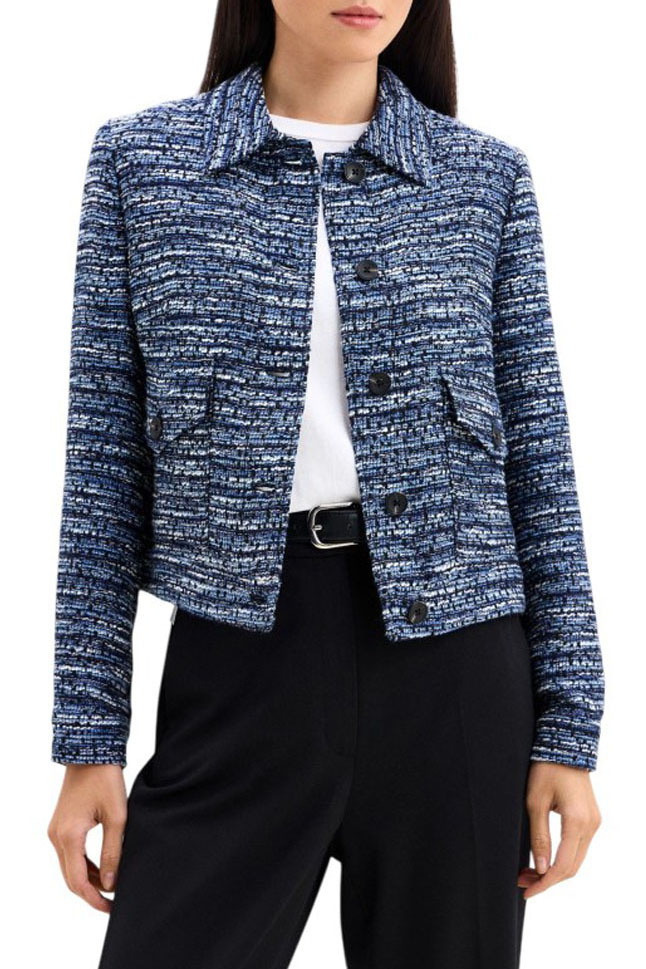 Жакет твидовый|Основной цвет:Синий Женский Gerry Weber Жакет твидовый (цвет ), артикул 130026-52022 | Фото 4